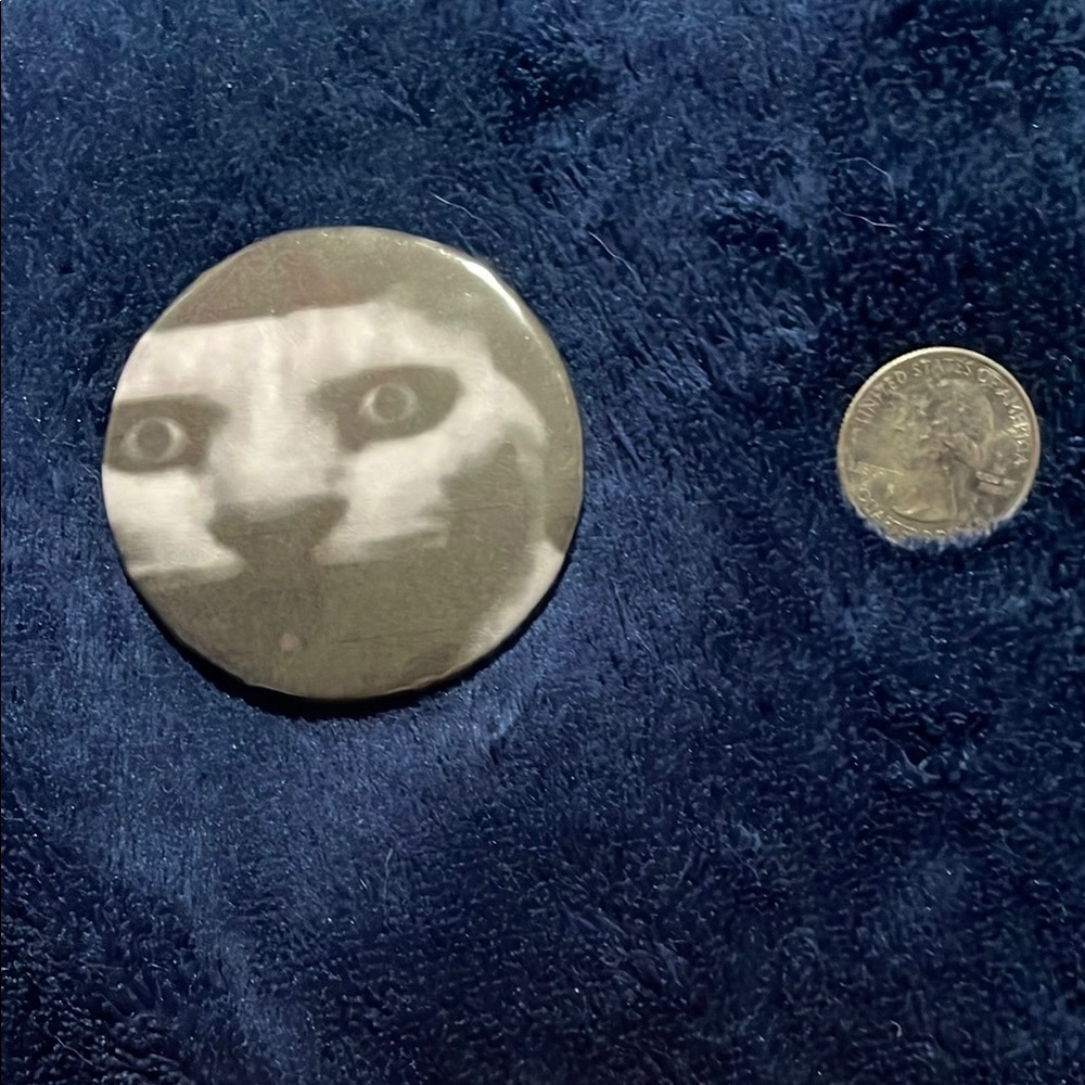 Cat Face Button Pin